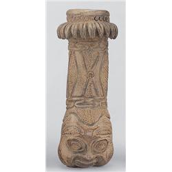 Pipafej Kamerun, bamum (?) 20. sz., égetett cserép