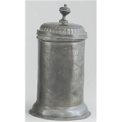 Fedeles kupa Erdély, 1800 körül, "C.S. 1839" felirattal, ón,