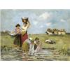 Image 1 : Farkas Lorinc, Csallóközi (Lakszakállas, 1898 - 1944) Mosás …