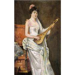 Liedermann, Em. jelzéssel, 19. sz. vége  Hölgy mandolinnal…
