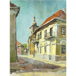 Vajda Károly (Nagybánya, 1961 - ) Kolozsvári utca, 1987…