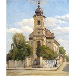 Tibai Takáts János jelzéssel  Szentendrei templom, 1922…