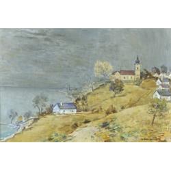 Halvax Gyula (Kaposvár, 1906 - Budapest, 1984) Balatoni táj…