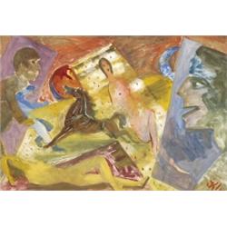 Klie Zoltán (Szekszárd, 1897 - Budapest, 1992) Kompozíció ak…