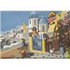 Schéner Mihály (Medgyesegyháza, 1923 - ) "Santorini táj", 20…