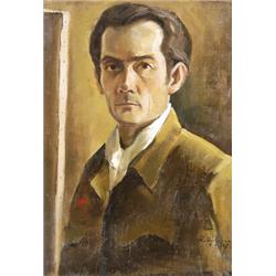 Pintér Gyula jelzéssel  Önarckép, 1946…