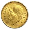 Image 1 : 1906 Mexico Gold 5 Pesos AU. OLD DATE