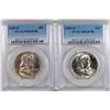 Image 1 : ( 2 ) 1959-D FRANKLIN HALF DOLLARS, PCGS MS-64 FBL