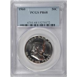 1960 FRANKLIN HALF DOLLAR, PCGS PR-68