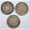 Image 2 : 1921-P-D-S MORGAN SILVER DOLLARS,  NICE CIRCS