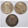 Image 1 : 1922-P-D-S CIRCULATED PEACE SILVER DOLLARS