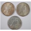 Image 2 : 1924, 1925 & 1926 PEACE SILVER DOLLARS NICE CIRCULATED