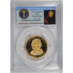 2008-S ANDREW JACKSON PRESIDENTIAL DOLLAR PCGS PR-70 DCAM