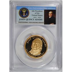 2008-S JOHN QUINCY ADAMS PRESIDENTIAL DOLLAR PCGS PR-70 DCAM