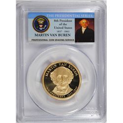 2008-S MARTIN VAN BUREN PRESIDENTIAL DOLLAR PCGS PR-70 DCAM