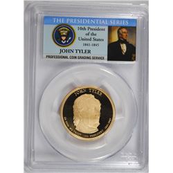 2009-S JOHN TYLER PRESIDENTIAL DOLLAR PCGS PR-70 DCAM