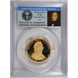 2009-S WILLIAM HENRY HARRISON PRESIDENTIAL DOLLAR PCGS PR-70 DCAM