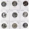 Image 1 : (9) 1964 PROOF WASHINGTON QUARTERS