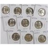 Image 1 : (10) CH BU 1951-D WASHINGTON QUARTERS