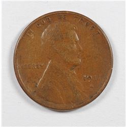 1911-S LINCOLN CENT VF/XF