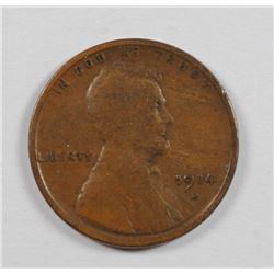 1914-D LINCOLN CENT F/VF (KEY DATE)