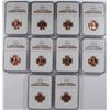 Image 1 : (10) 1959 LINCOLN CENTS NGC MS-66 RED !!!