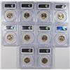 Image 2 : (10) 1943-D JEFFERSON NICKELS PCGS MS-64 FS