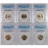 Image 1 : (6) 1943-D JEFFERSON NICKELS PCGS MS-66