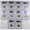 Image 2 : (10) 1943-D JEFFERSON NICKELS PCGS MS-66 FS