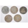Image 1 : (5) MISC DIMES (1839-O, 1840, 1841, 1896, 1899-O)