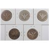 Image 2 : (5) 1894-S BARBER HALF DOLLARS
