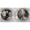 Image 2 : 2 - 2015 U.S. MARSHALS CLAD HALF DOLLARS, 1- PROOF 1- UNC w/BOX & CERT