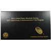 Image 4 : 2015 U.S. MARSHALS THREE COIN PROOF SET, $5 GOLD, $1 SILVER, CLAD HALF