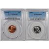 Image 1 : 1943 STEEL CENT PCGS MS-66 & 1969-S LINCOLN CENTS, PCGS MS-66 RED
