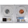 Image 2 : 1943 STEEL CENT PCGS MS-66 & 1969-S LINCOLN CENTS, PCGS MS-66 RED