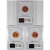 Image 2 : ( 3 ) PCGS GRADED MS-66 RED LINCOLN CENTS: 1941 & (2) 53-D