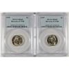 Image 1 : LOT OF ( 2 )  1939 REVERSE OF 1940 JEFFERSON NICKELS, PCGS MS-65 TOUGH!