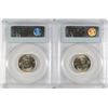 Image 2 : LOT OF ( 2 )  1939 REVERSE OF 1940 JEFFERSON NICKELS, PCGS MS-65 TOUGH!