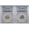 Image 1 : ( 2 ) 1946-D ROOSEVELT DIMES, PCGS MS-66 FULL BANDS