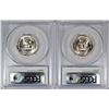 Image 2 : ( 2 ) 1946-S WASHINGTON QUARTERS, PCGS MS-66 SUPERB!