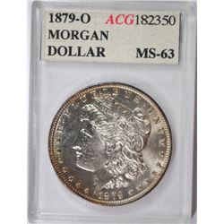 1879-O MORGAN SILVER DOLLAR, ACG MS-63 NICE!