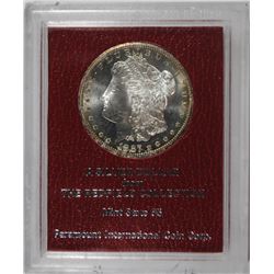 1887-S MORGAN SILVER DOLLAR, REDFIELD-PARAMOUNT MS-65 GEM, RARE