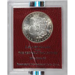 1891-CC MORGAN SILVER DOLLAR, REDFIELD-PARAMOUNT, MS-65 RARE!