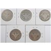 Image 2 : (5) 1906-D BARBER HALF DOLLARS