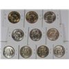 Image 2 : (10) 1951-S FRANKLIN HALF DOLLARS CH BU