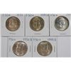 Image 1 : (5) CH BU FRANKLIN HALF DOLLARS (1948-D, 1949, 1949-D, 1950-D, 1951)