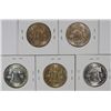 Image 2 : (5) CH BU FRANKLIN HALF DOLLARS (1948-D, 1949, 1949-D, 1950-D, 1951)