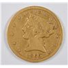 Image 1 : 1860-S $5 GOLD LIBERTY VF