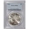 Image 1 : 1922 PEACE SILVER DOLLAR, PCGS MS-63  WHITE!