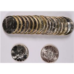 GEM BU ROLL OF 1968-D KENNEDY HALF DOLLARS